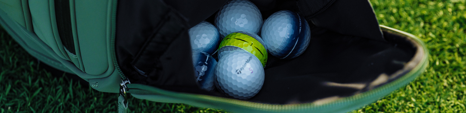 golf bag with open golf ball pocket - golf bag pocket